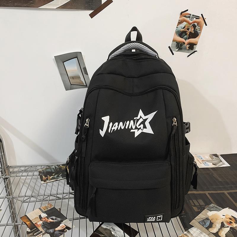 Backpack Men's Large Capacity Computer Travel Backpack Female Junior High School Student Schoolbag