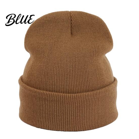 Gorro de punto de color liso de moda para invierno, unisex, gorro tipo calavera holgado clásico, gorro de invierno cálido, gorro informal para hombres y mujeres, suave