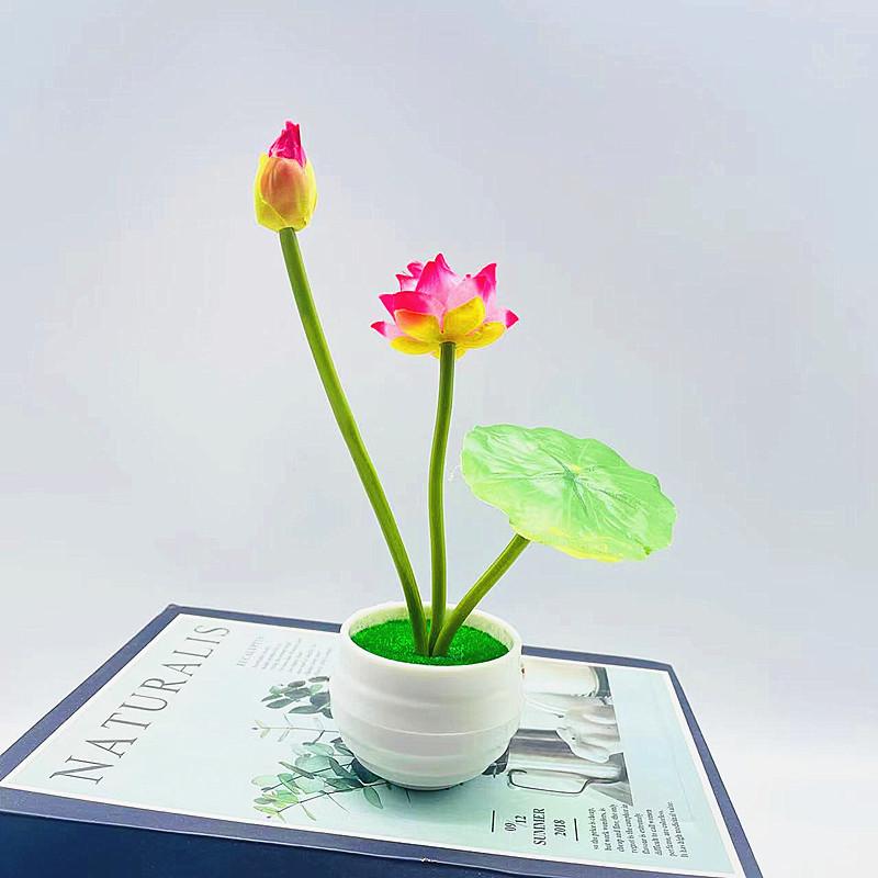 Nymphaea Artificial Simulated Green Plants Bonsai For Home Hotel Decoration