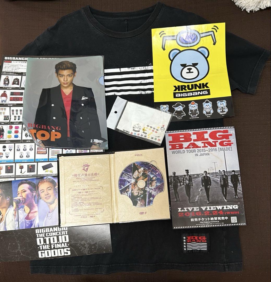 

[Б/У] Футболка з DVD-диском та інше зі змішаним набором гурту BIGBANG.