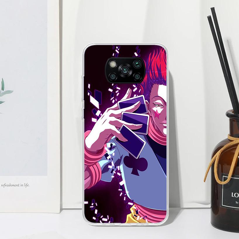 Hunter HXH  Hisoka Phone Case For Xiaomi Poco X7 X6 X5 M7 M8 Pro F7 Ultra Redmi 15C 15 13C 13 12C 12 10 10C 10A Art Fundas Poco