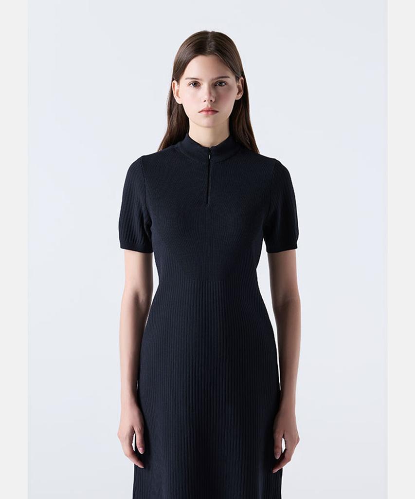 DESCENTE Women'S Dualis Knit Dress Black (Sq322Dop71)