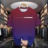 Summer men's casual loose fit large letter print round neck short sleeved T-shirt top High Street Unisex style