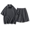 Men's Summer Casual Two-piece Lapel Short-sleeved Suit