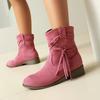 Women's Boots 2026 Autumn/Winter New Product Low Heel Suede Women's Casual Short Boots