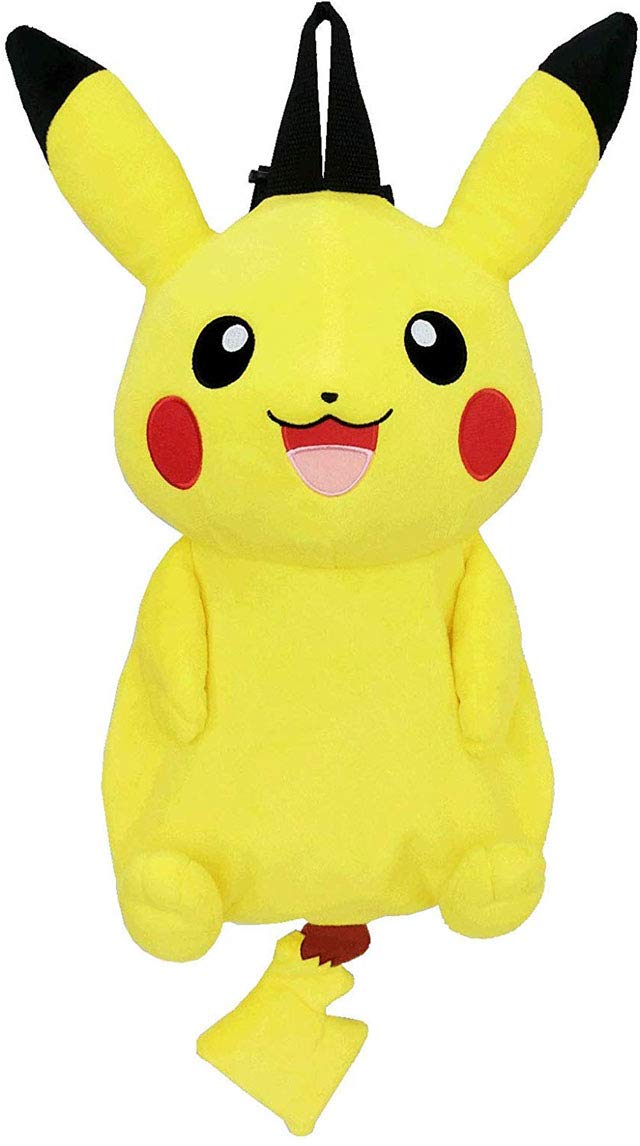 Plush Backpack for Women and Girls Halloween Gift Pocket Monsters Pokémon - - pz-brz01 (Pikachu)