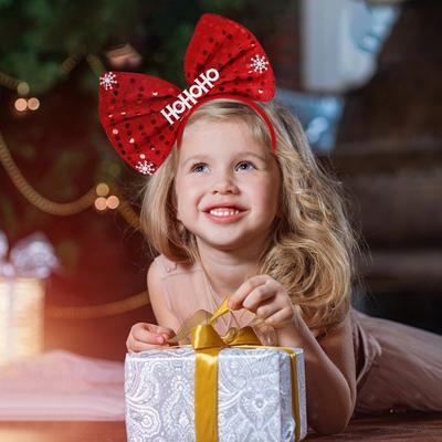 Christmas Headband Christmas Tree Snowman Star Design Classic Holiday Headband Suitable for Children's Party Decoration