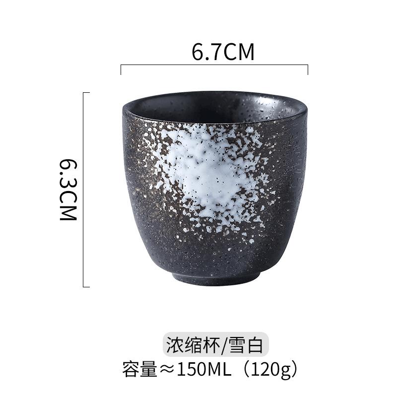 Japanese Style Ceramic Water Mugs Vintage Single Pottery Kung Fu Tea Cups Drinkware Coffee Cups Wine Mug Small Water Mugs New