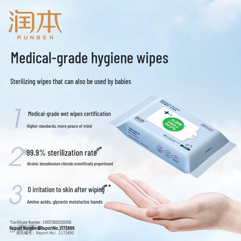 Runben Disinfecting Wet Wipes