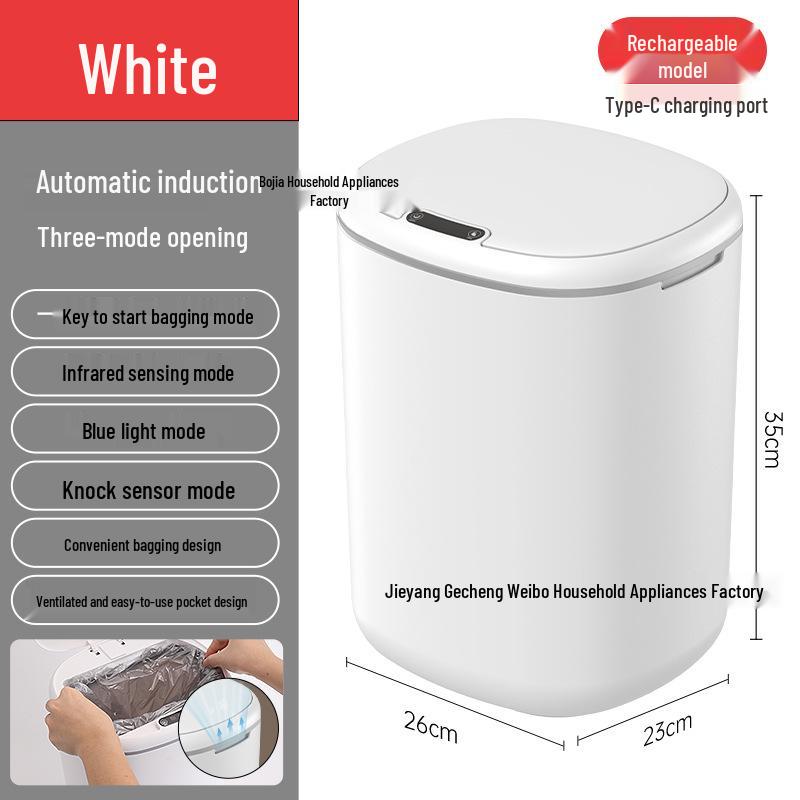 Automatischer Smart-Sensor-Mülleimer mit Deckel für Küche, Bad und Mülltrennung