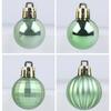 24pcs Crafts 3cm Christmas Ball Set Delicate Creative Christmas Tree Pendant Painted Waterproof Hanging Ornament Gift