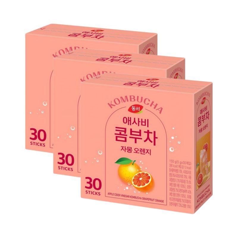 Dongsuh Apple Cider Vinegar Kombucha Grapefruit Orange 5g X 30 Sticks