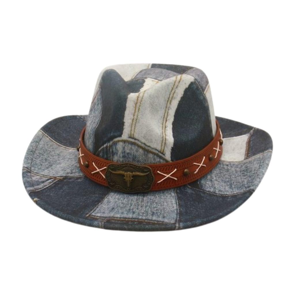 Retro And Old Bull Head Jazz Hat Spring And Summereuropean, American And Western Cowboy Hat Four Seasons Sunshade Mountaineering Outing