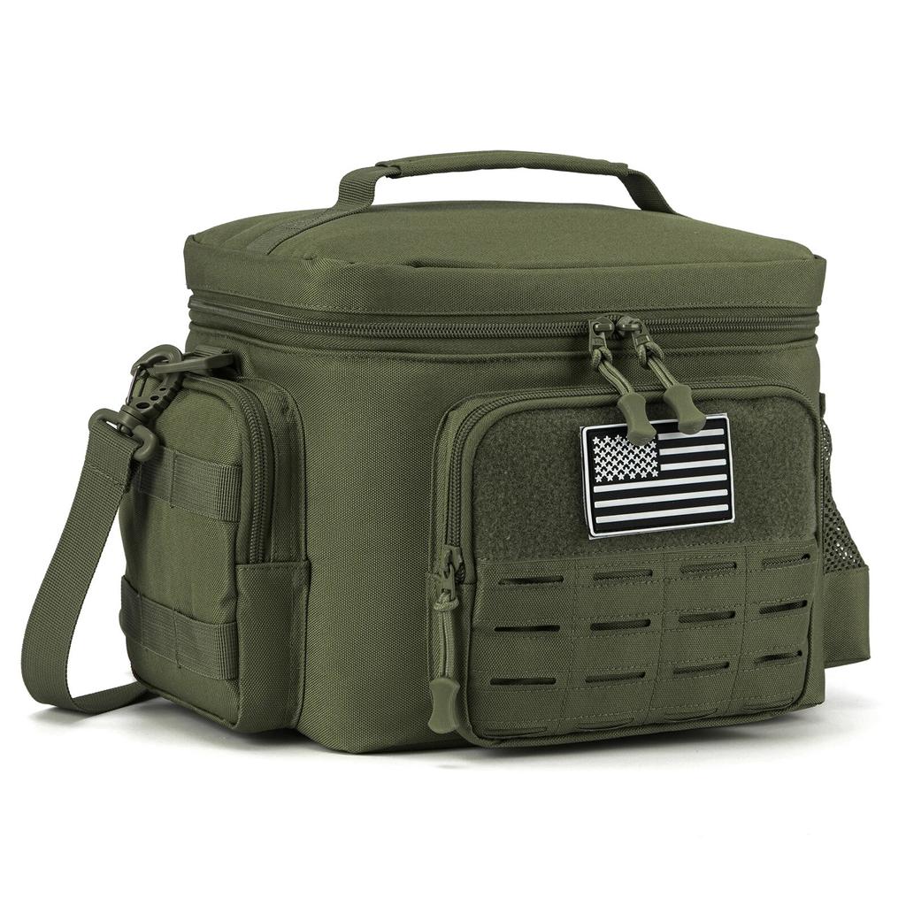 Taktische Lunchbox für Männer Outdoor Strapazierfähige Lunchtasche Arbeit Auslaufsicher Isoliert Langlebig Thermische Kühlertasche Mahlzeit Camping Picknick Praktische Nutzung