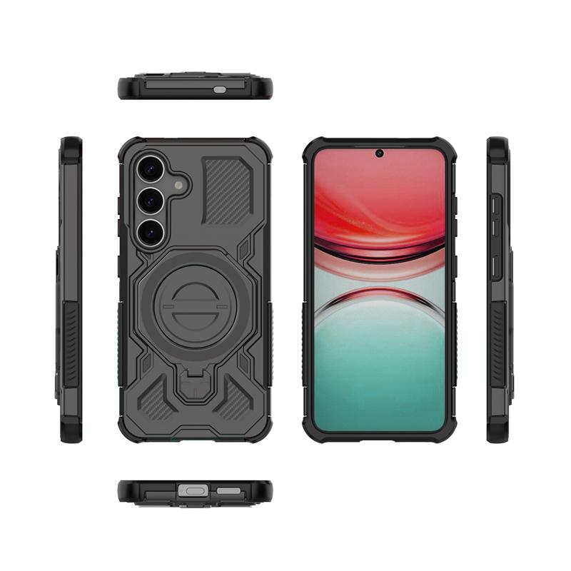 Magnetic Wireless Charge Cover For Samsung Galaxy S25 Ultra S25 Plus Phone Holder Case Samsung S25 Cover For Samsung S25 Case