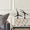 Modern Minimalist Creative Gymnastics Figure Decoration Room Geometric Wrought Iron Ornament
