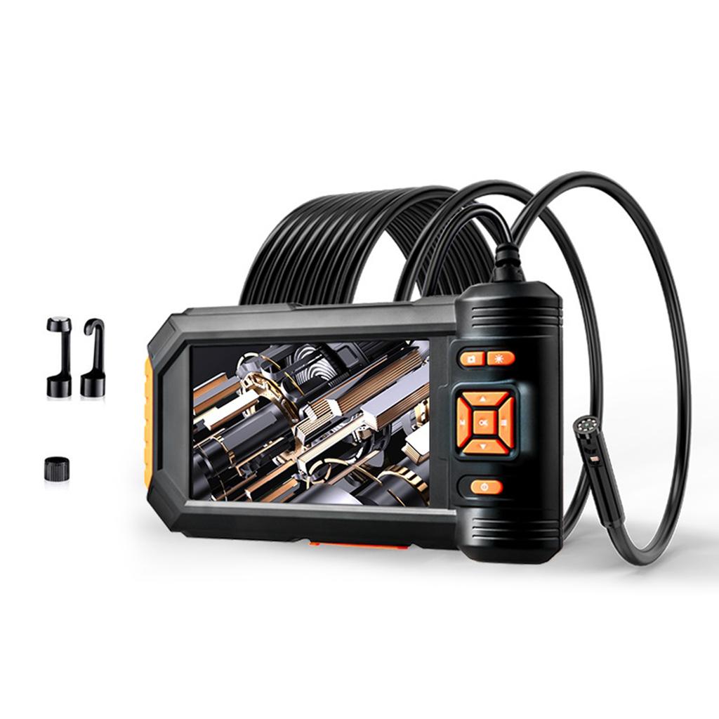 5in IPS Screen Double Lens Industrial Endoscope 1080P Bore Scope Snake Camera Sewer Pipe Drain Inspection Camera 2600mAh