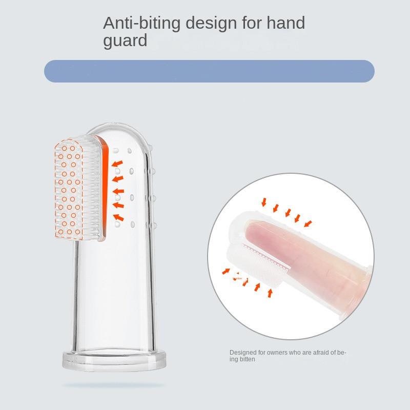 Super Soft Pet Finger Toothbrush Dog Brush Teeth Care Dog Cat Cleaning Supplies