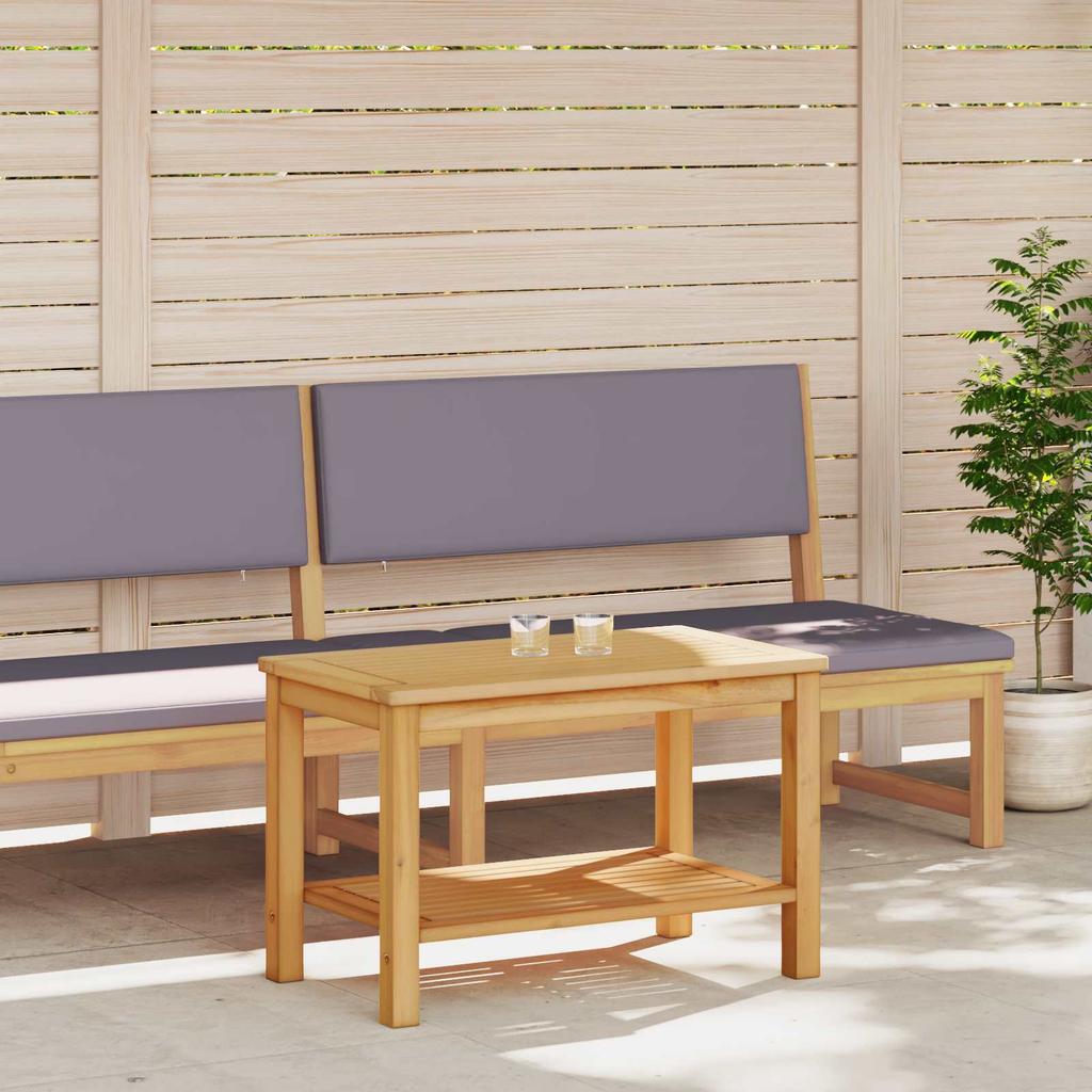 Side Table Oil Natural Finish 70 x 40 x 45 cm Solid Acacia Wood