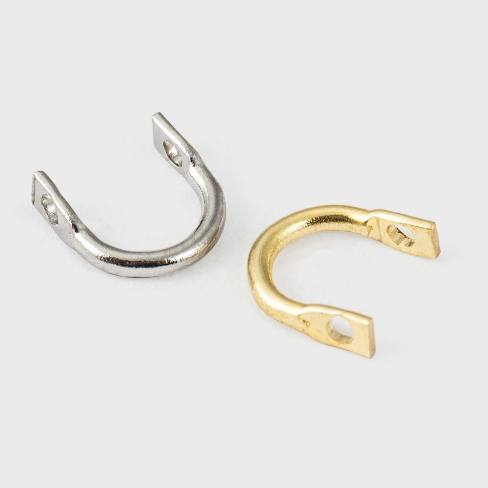 100pcs Spinner Clevis Spinnerbait Lure Clevis 100pcs Pack U Shaped Fishing Ring For Fishing Lure
