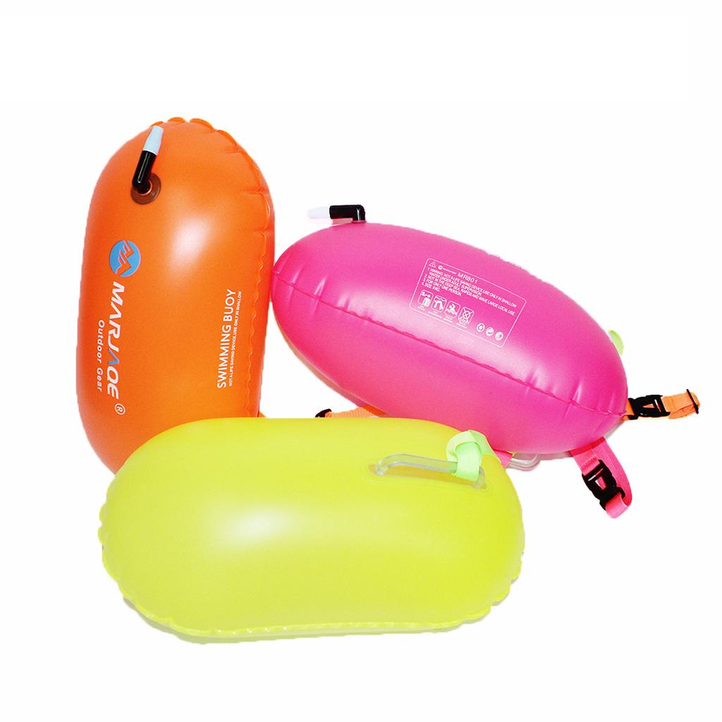 Lightweight Safety Inflatable Swim Buoy Tow Float for Open Water Swimmers