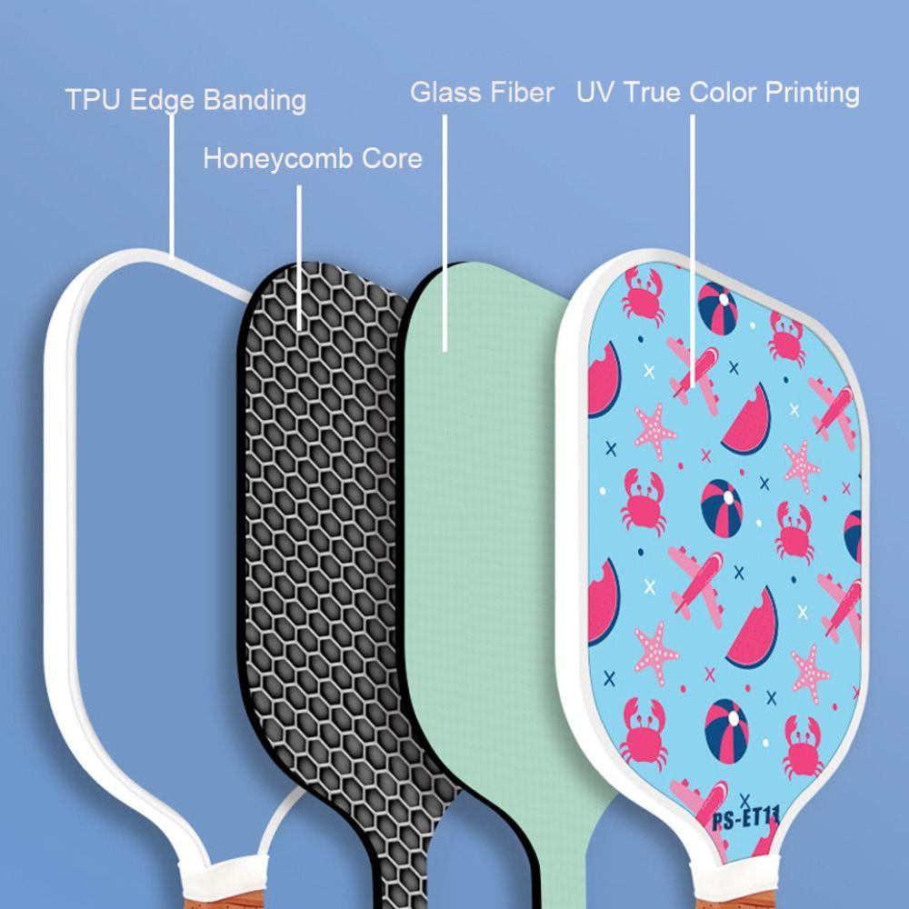 Conjunto de Raquete Infantil Núcleo Favo de Mel Squash Leve Nova Raquete de Pickleball Presentes para Crianças