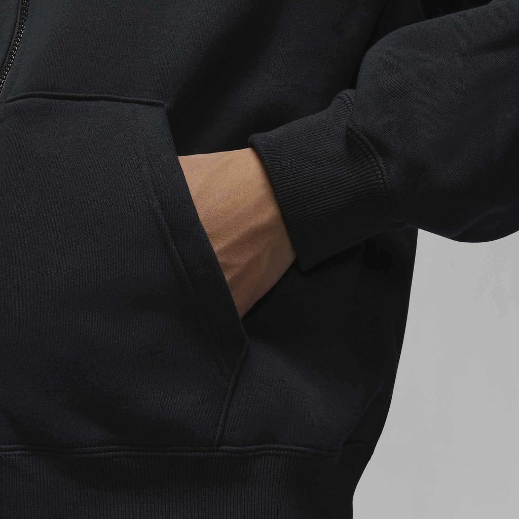 Jordan Brooklyn Fleece SS25 Loose Simple Versatile Comfortable Sweatshirt Men Sweatshirt Black White IB7232010