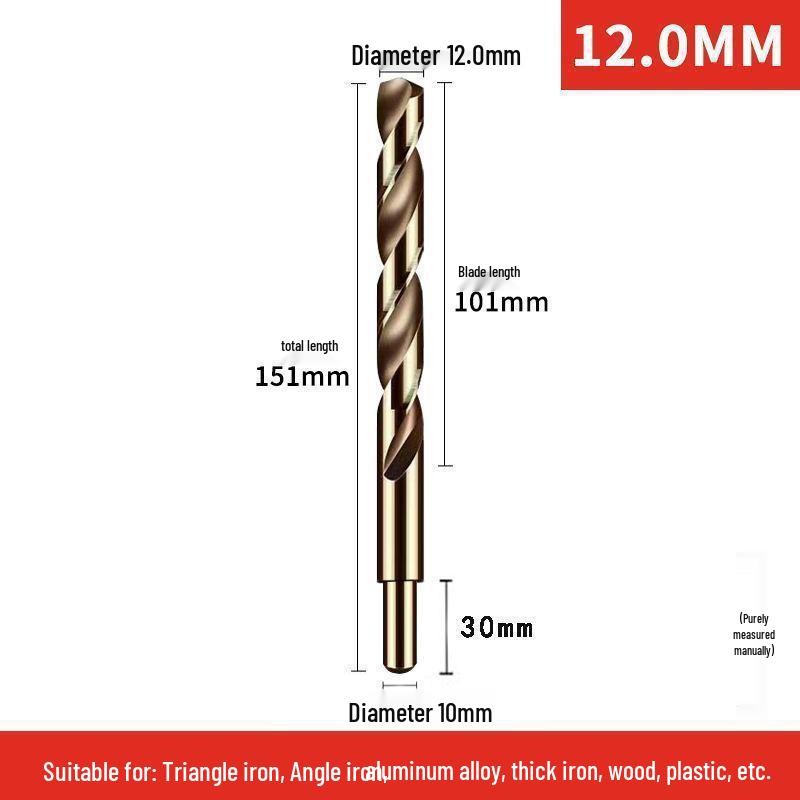 Cobalt Stainless Steel Twist Drill Bit Set for Metal, Aluminum, and Angle Iron