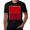 Mark Rothko Pittura rosso scuro Rosso Opera d'arte di Mark Rothko Maglietta Maglietta Comoda Elasticizzata