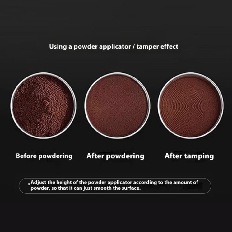 Coffee Grounds Leveler Real Wood Stainless Steel Materials Quick Setup Coffee Powder Leveler Tool for Espresso Machines
