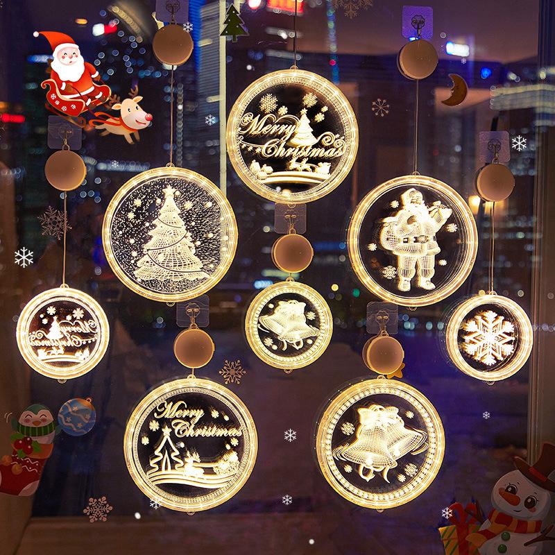 Christmas Decorations Scene Layout Store Shop Creative Small Hangings Window Christmas Tree Pendants Atmosphere Decoration