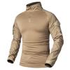 Uniforme militaire pour hommes, chemises de Combat à manches longues, T-Shirt tactique militaire en coton solide