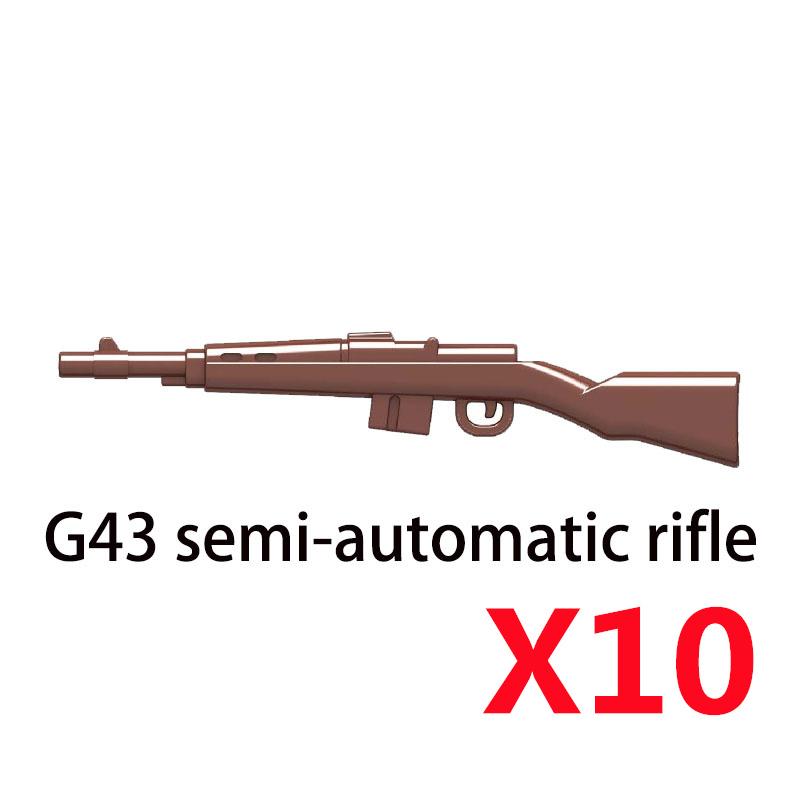 Militärwaffen MOC Bausteine Figuren Soldat US Sowjetischer Gewehr Mini-Kanone Raketenwerfer MG42 RPG Kugel Spielzeug Geschenk K022