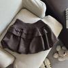 High-Waisted Fluffy Velvet Cake Skirt - Autumn/Winter Women's Fashion