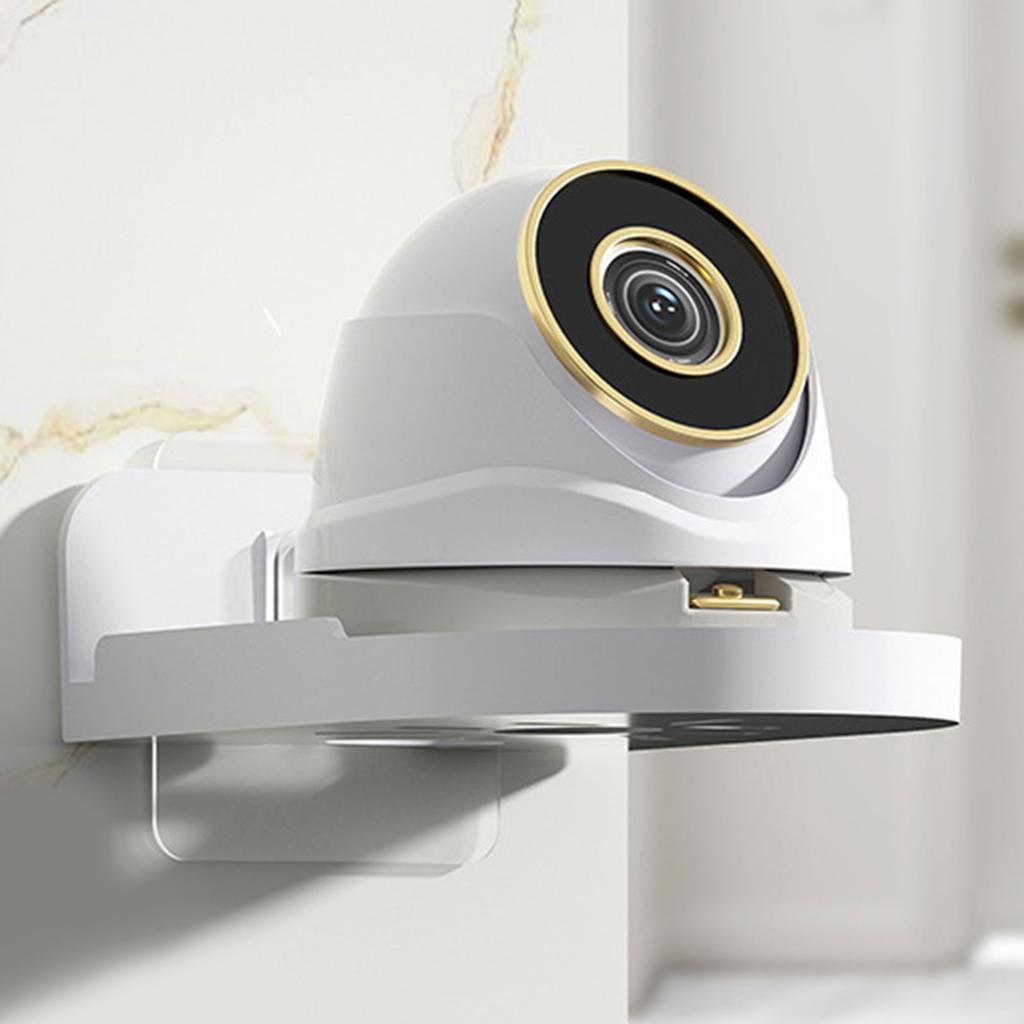 Adhesive Wall Mount Camera Stand No Drilling Camera Bracket Holder Indoor Outdoor Security Camera Self for Home Office