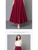 2024 Women's High Waist A-Line Maxi Skirt - Slimming, Versatile, Plus Size, Korean Style for All Seasons