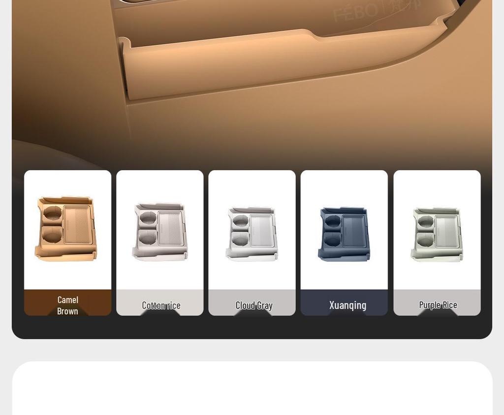 Dream Home Center Console Lower Storage Box: Fits 25 Models, Multi-functional Interior Car Organizer, Waterproof