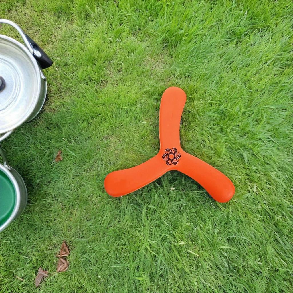 Boomearng Soft Flying Disc Toy for Outdoor Sports Use 4Pcs Vibrant Orange