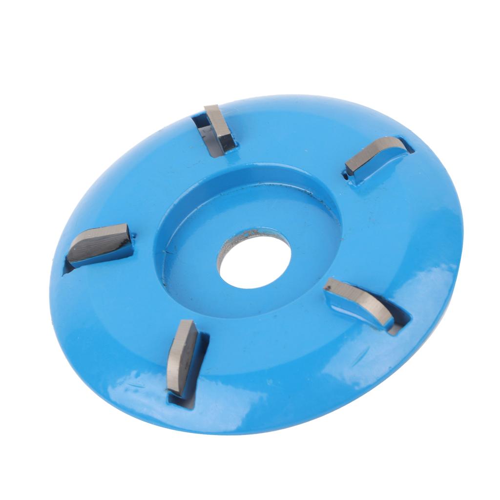 5 Teeth Arc shaped Wood Cutting Disc Woodworking Angle Grinder Carving Polishing Tool(Blue )