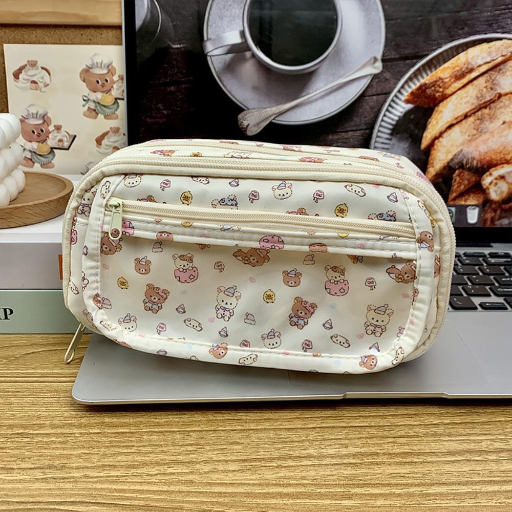 Multifunctional Pen Bag Large Capacity Stationery Bag New Pencil Case  School Office