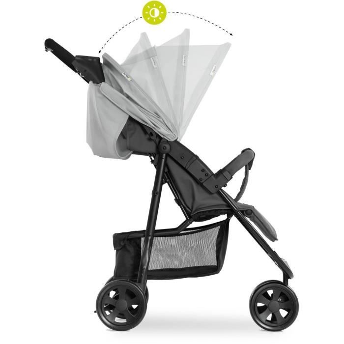 HAUCK - Poussette Compacte - CITI NEO II - 3 Roues - Gris