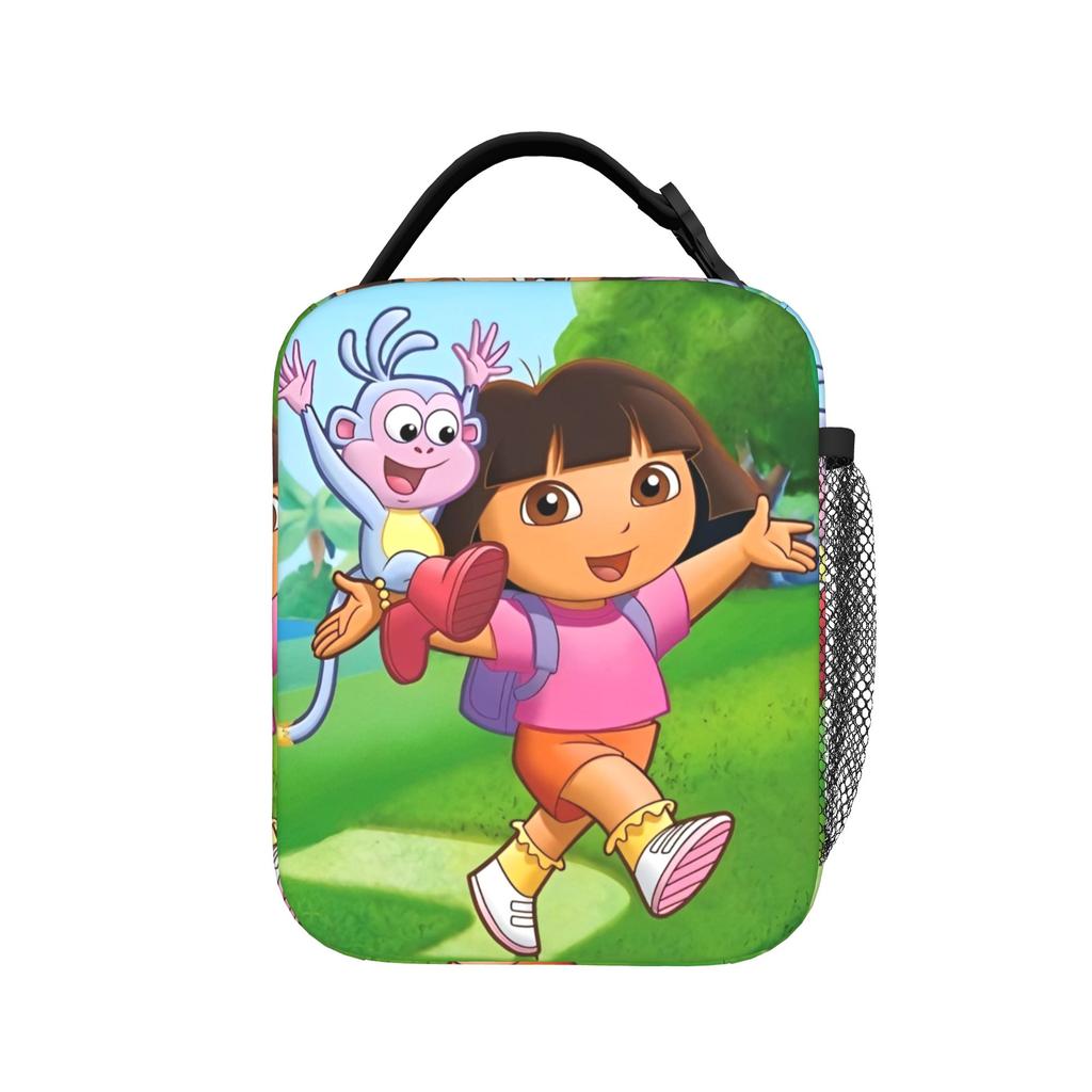 Kawaii D-Doras Cartoon Insulated Lunch Bags Thermal Bag Reusable Meal Container Leakproof Tote Lunch Box Food Bag Beach Outdoor
