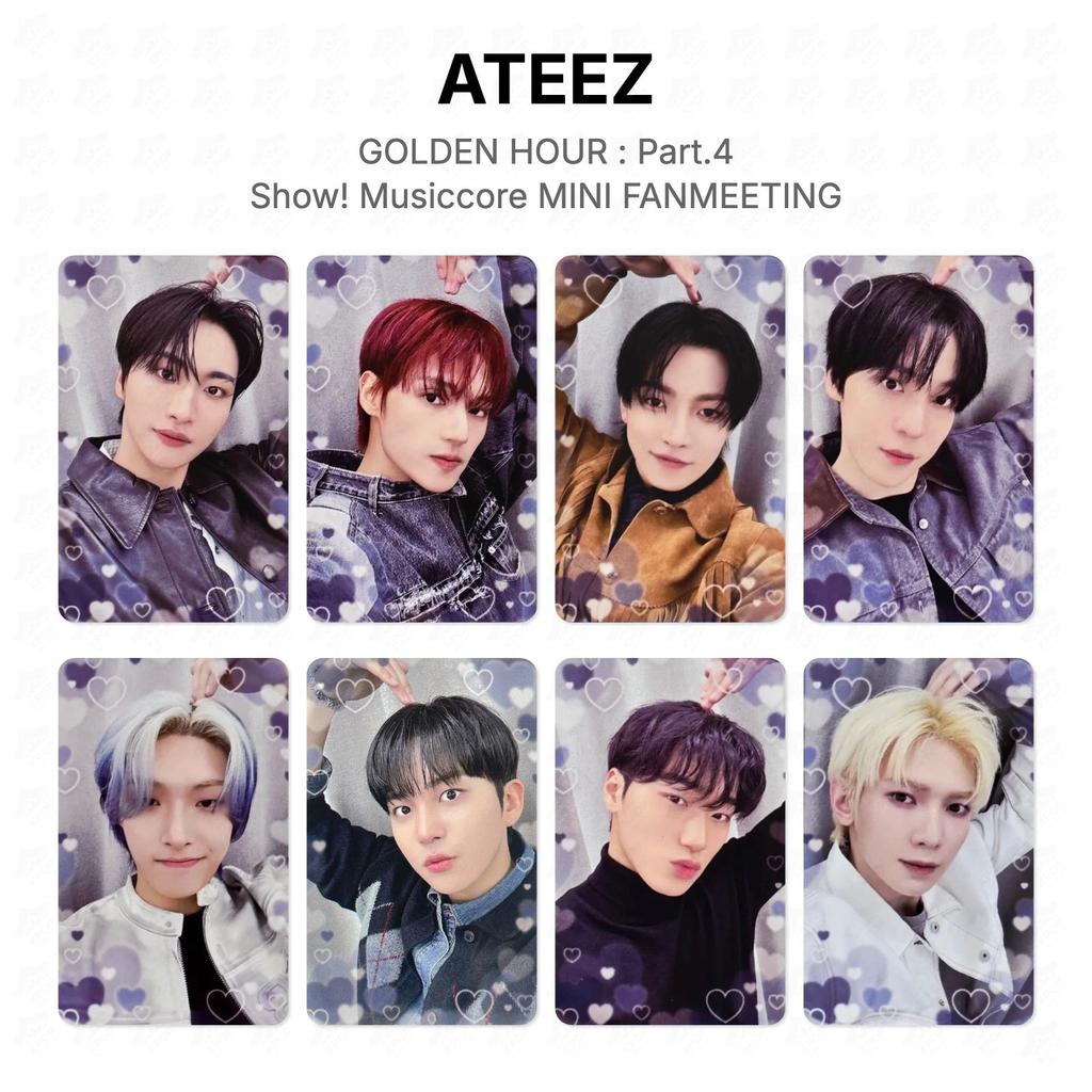 ATEEZ ORA D'ORO : Parte 4 Mostra! Musiccore MINI FANMEETING Fotocarta Ufficiale