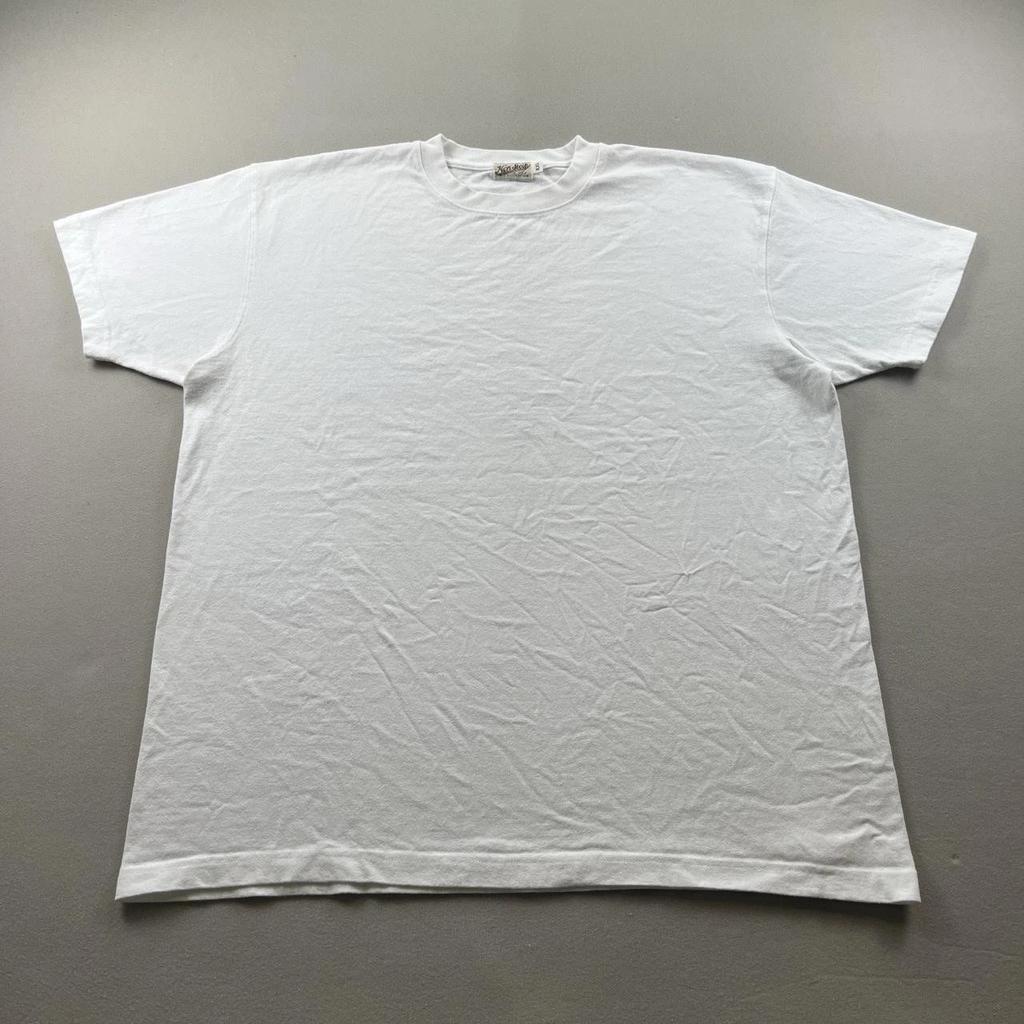 Non Stock T-Shirt Mens XXL White Bronson Blank Midweight Crew Short Sleeve USA