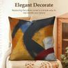 Abstract Arc Pattern Cushion Cover Natural Linen Organic Fabric DoubleSided Printing Sofa Home Decor Gift Pillow Case