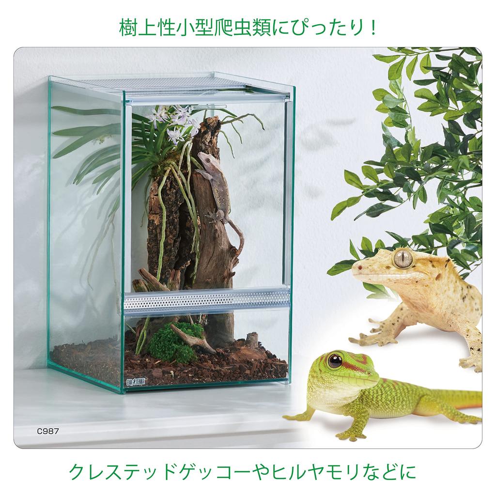 EXOTERRA GEX EXOTERRA Repteria Clear Neo 250High Glaskäfig für kleine Baumreptilien B25 x T25 x H40 cm