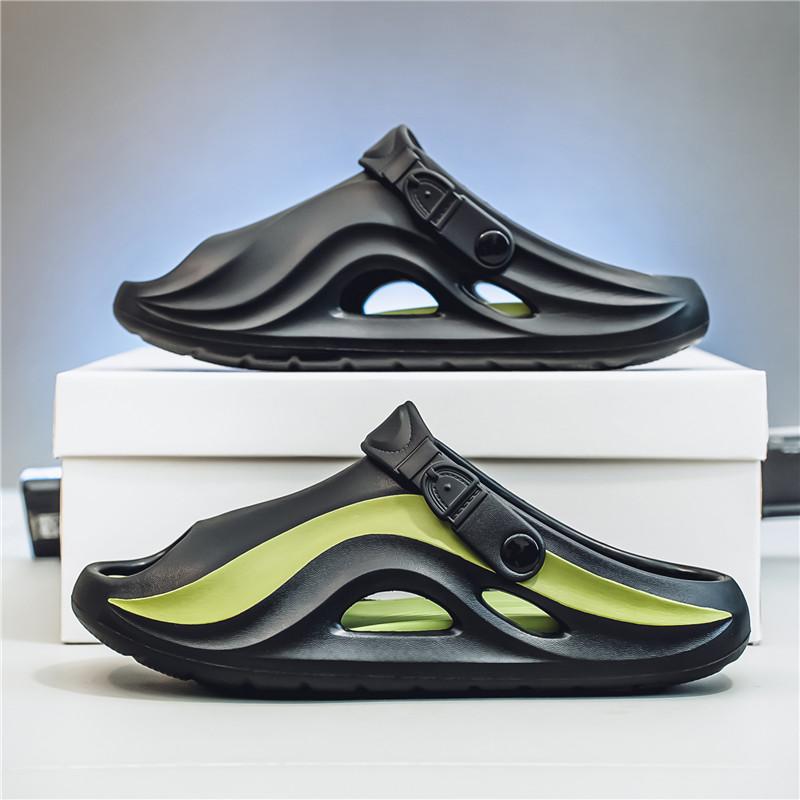 Fashion New Summer Platform Slippers For Men Non Slips Open Toe Flip Flops Men Fashion Beach Sandals Bathroom Slippers Outdoor