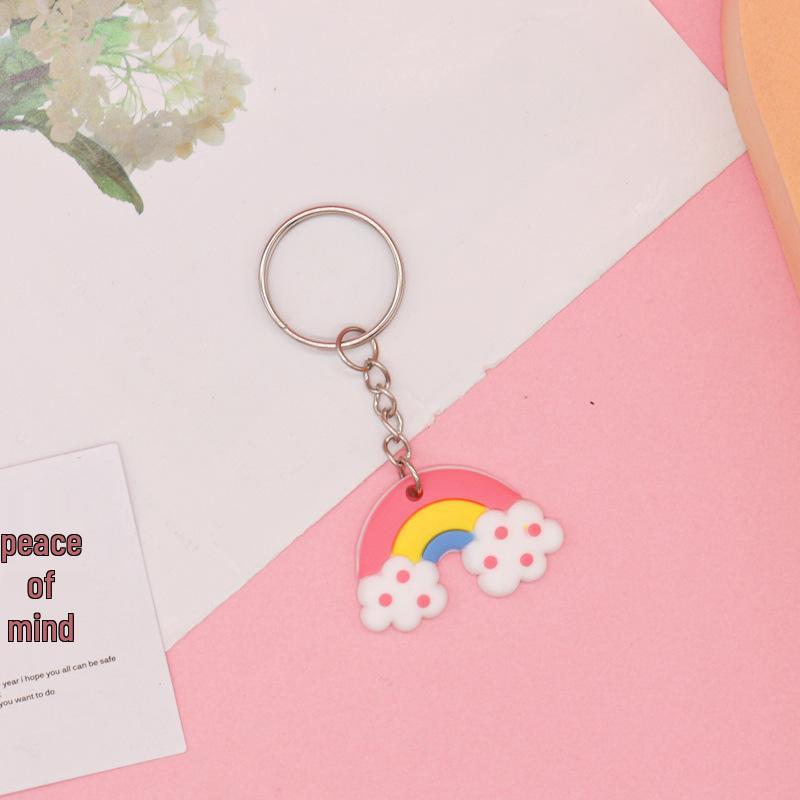 Cartoon Silicone Keychain Keyring - Soft PVC Rubber Key Hanger