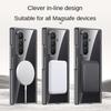 For Samsung Galaxy Z Fold 7 Electroplated Magnetic Case with Integrated Tempered Glass Front Film Anti-fingerprint Phone Case