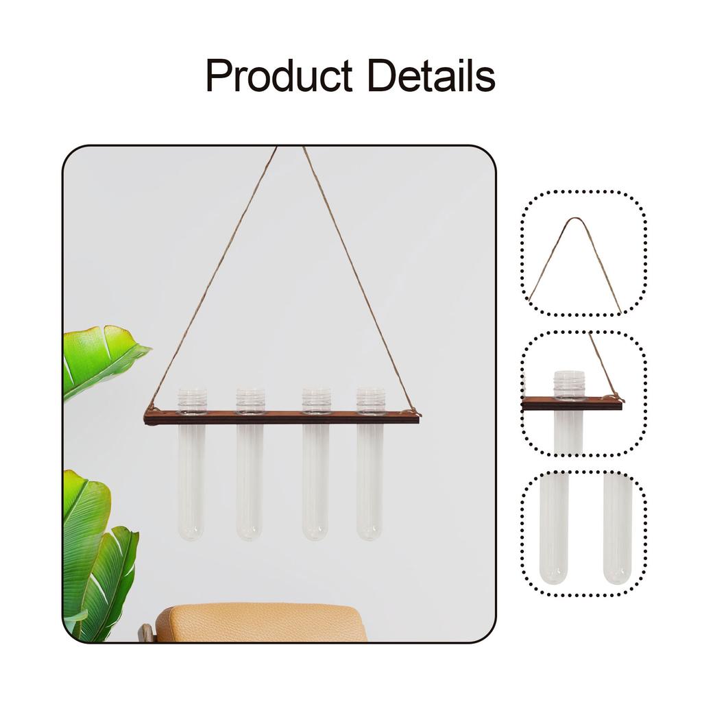 Plant Propagation Station Planter Hanging Propagator for Home Garden Desktop Wall Hanging Test Tubes Vase Planter Hydroponic